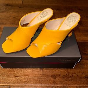 Vince Camuto Averessa Golden Mustard heels